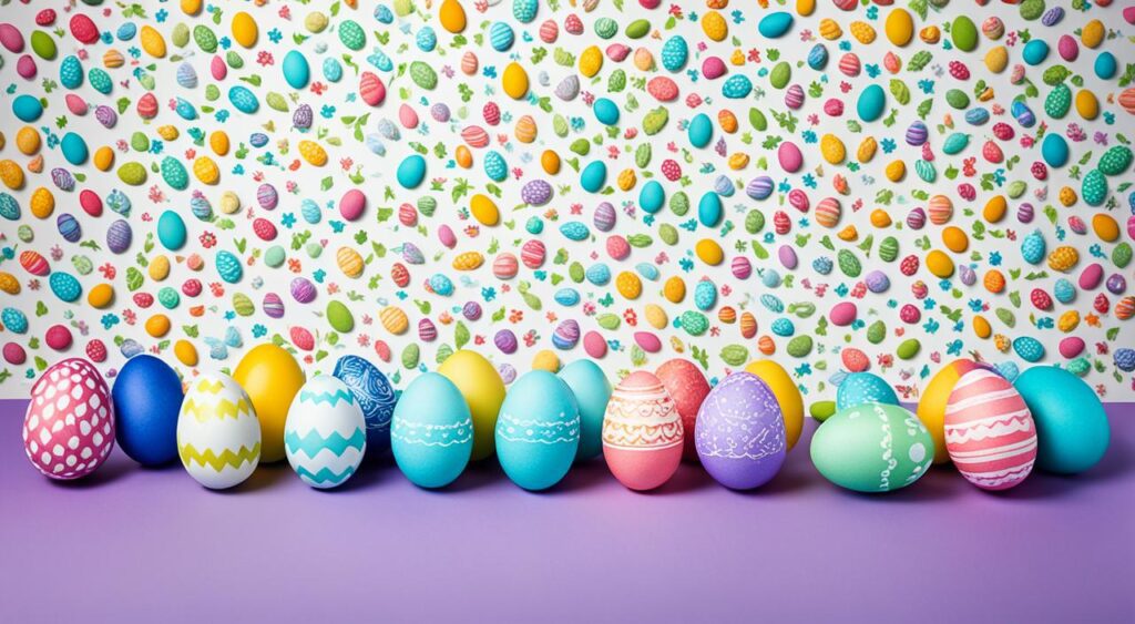Fotografia de ovos de Páscoa